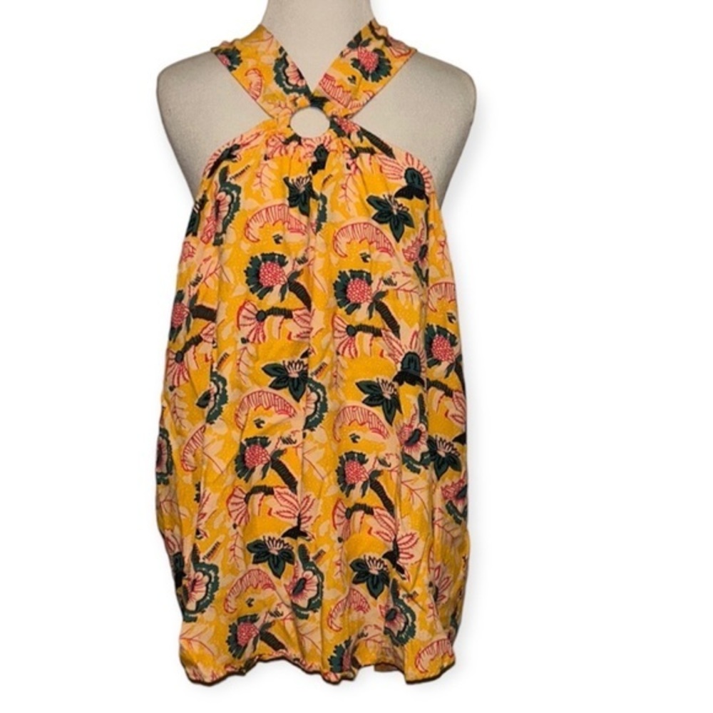Anthropologie Maeve women’s plus size 22W mica floral botanical‎ halter top